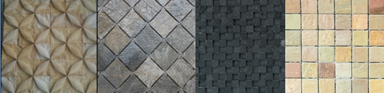 "Beautiful handcrafted stone mosaic with intricate patterns, perfect for enhancing walls and flooring with natural elegance."