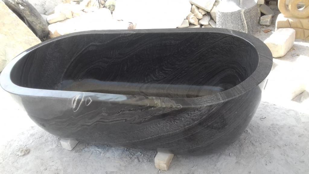 Black Marble Stone BathTub