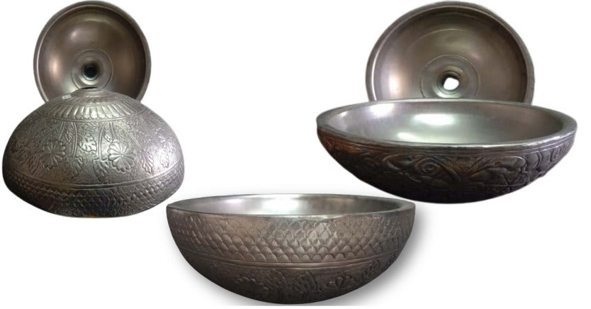 Double Layer Design Silver Finish