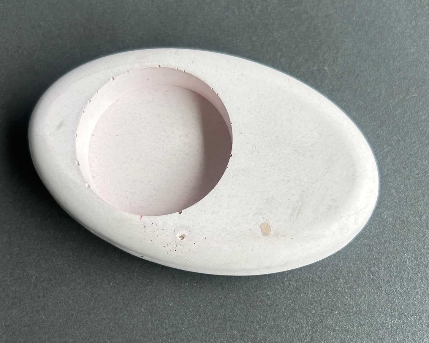 Pink Concrete Candle Holder