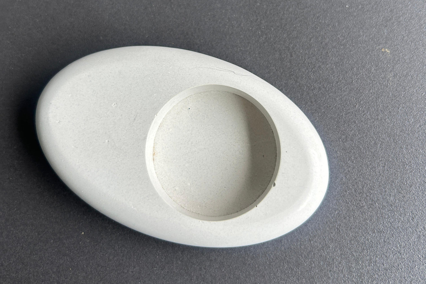 Concrete white candle hoders