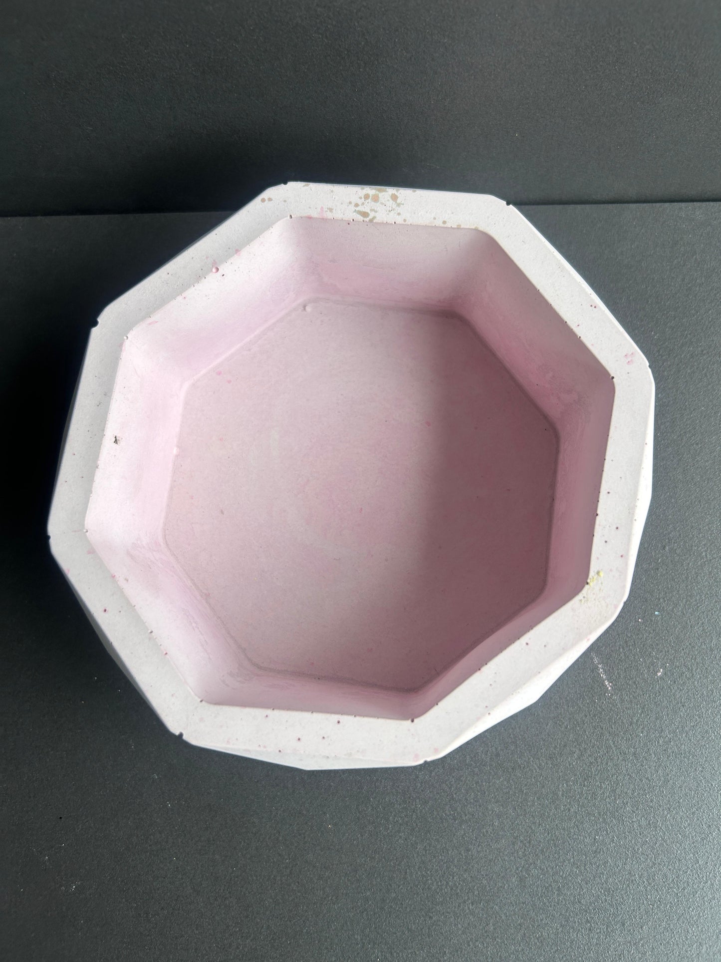 Concrete Pink tealight holder