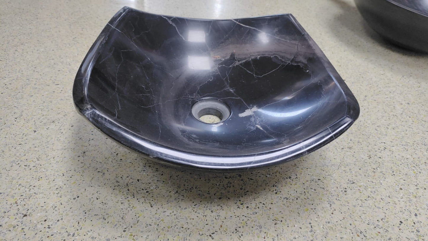 Stone Wash Basin - Black