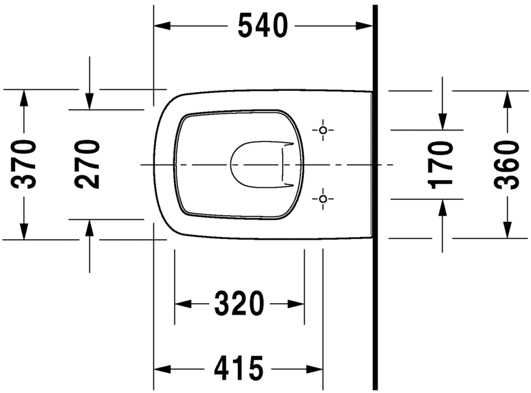 Duravit - Dura Style - 2552090000 - Wall Hung Toilet