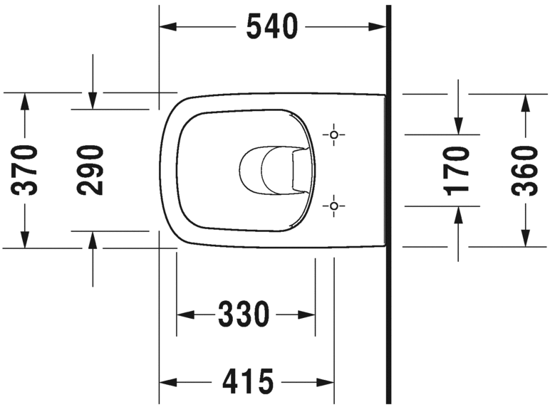 Duravit - Dura Style - 2551090000 - Wall Hung Toilet