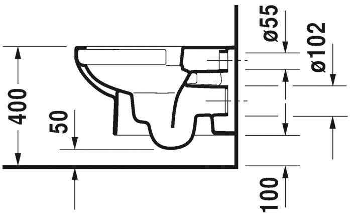 Duravit - Dura Style - 2562090000 - Wall Hung Toilet