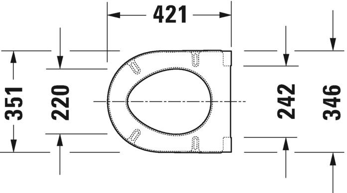 Duravit - Starck 3 - 2225090000 -  Wall Hung