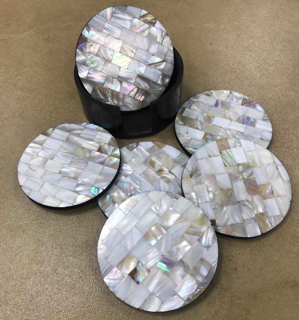 Mother-of-pearl-6-pcs-coasters