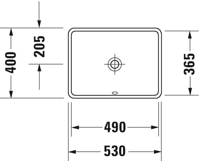 Duravit - 0305490017 - Starck 3 (Big) -  Undercounter Basin