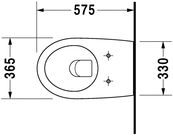 Duravit - Architec - 2546090064 - Wall Hung Toilet