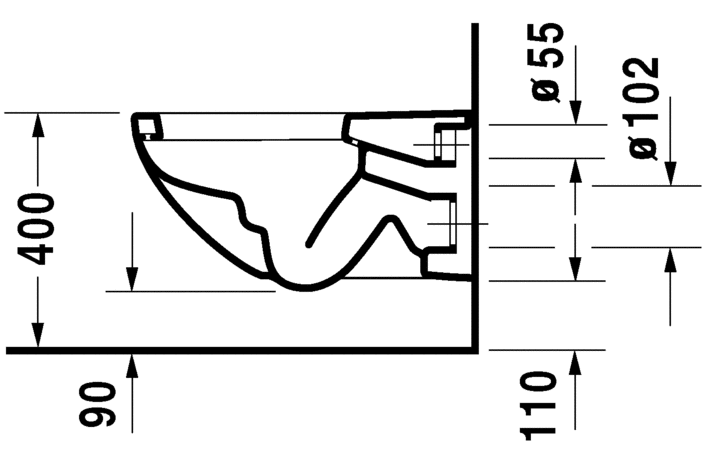 Duravit - Architec - 2546090064 - Wall Hung Toilet