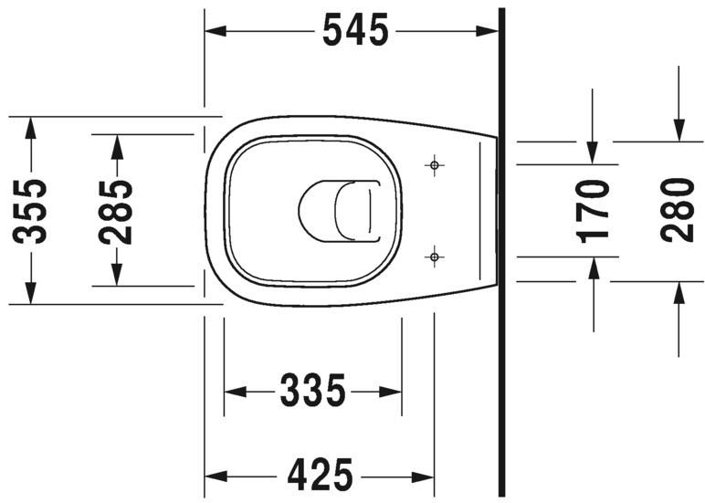 Duravit - D-Code - 25350900002 - Wall Hung WC