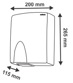 Hand Dryers - ASKON - AS- 45-IR(SB) - Single Blower