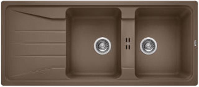 Hafele - Blanco - SONA 8S - Double Bowl Sink with Drain Board