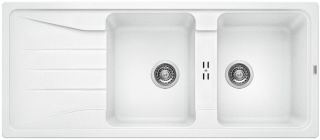 Double Bowl Sink with Drain Board