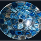 Blue Agate Wash Basin-Ecm-Blue Agate 184-Round
