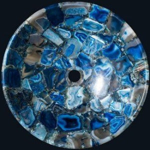 Blue Agate Wash Basin-Ecm-Blue Agate 184-Round