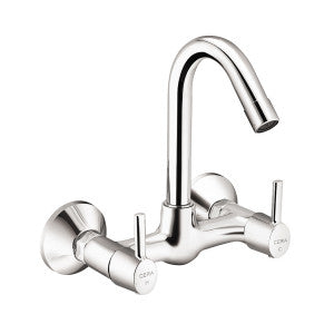 CERA - RIPPLE - F1017501 - Sink Cock Wall Mounted