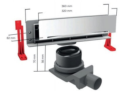 PESTAN - CONFLUO - Wall Shower Drain