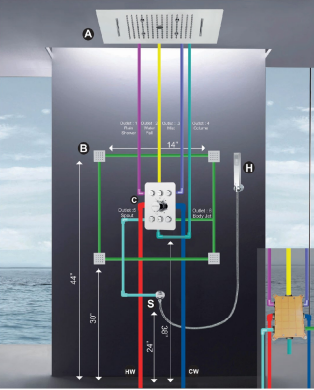 Shower Set - ECM - SML-  SPA Concept  12