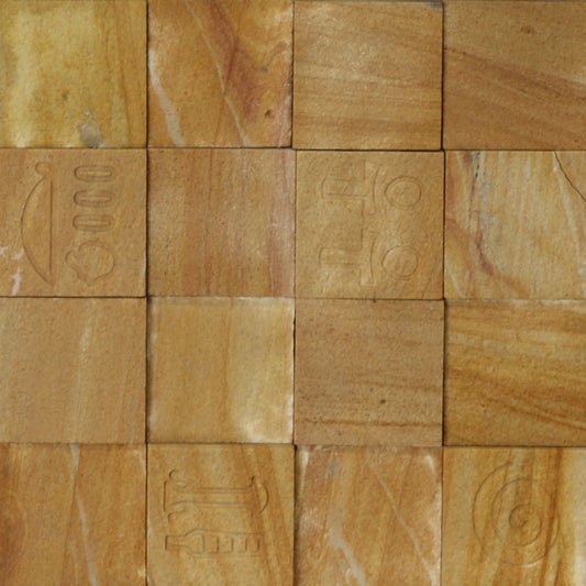 Stone Mosaic - ECM -10258- Egyptian Khatu With Enhancer