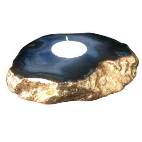 Agate - Candle Stand - ECM - BB1 - Blue