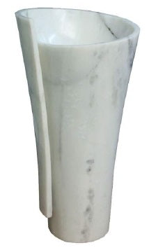 ECM - D6701 - WHITE MARBLE FREE STANDING BASIN