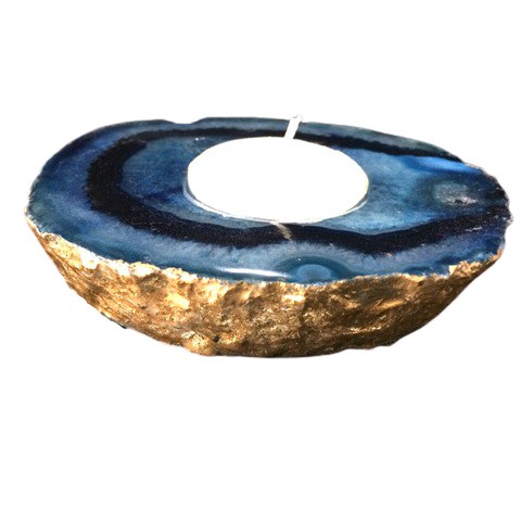 ECM - SB31 - Blue Agate - Candle Stand