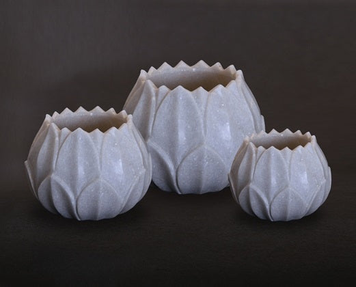 Stone Marble Candle Holders