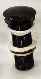 Waste Coupling - Ecm - Glossy Black - Full Thread