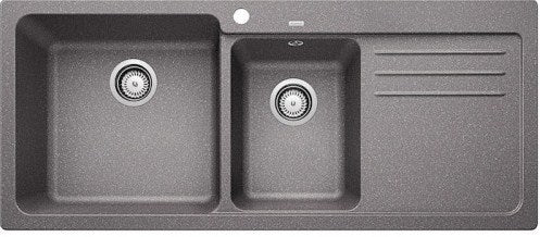 Hafele- Blanco - Naya 8S  - Double Bowl Sink with Drain Board