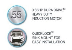 Food Waste Disposer -In Sink Erator - Model-56 - .55HP