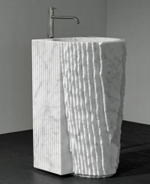 Ecm - Indian Carrara 101 - Pedestal Stone Basin