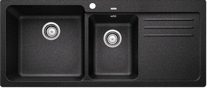 Double Bowl Sink with Drainboard