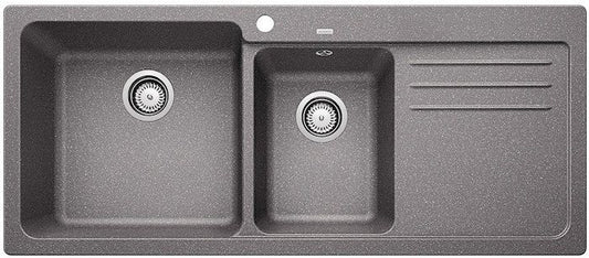 Hafele- Blanco - Naya 8S  - Double Bowl Sink with Drain Board