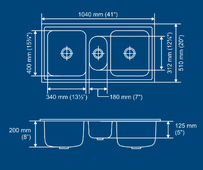 Double Bowl Kitchen Sink