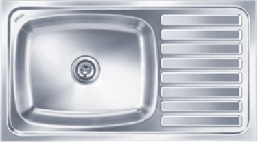 Single Bowl With Drainer Sink