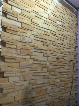 Natural Stone Cladding - ECM - TEAK WOOD-GUN