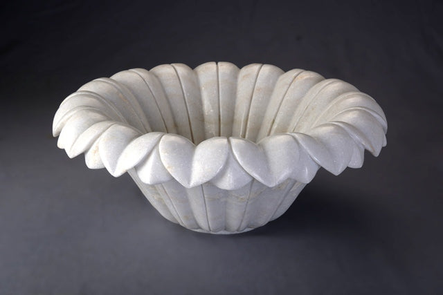 Marble  Flower Floaters Urli