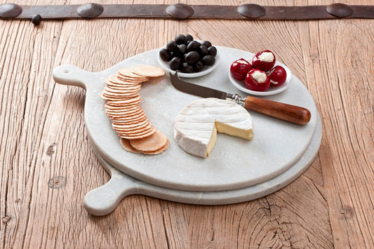 Round Marble Serving Platter