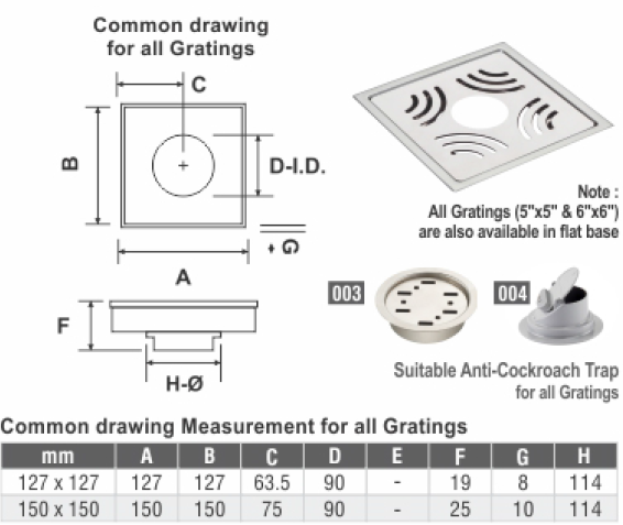 Sipco - WI-FI  - Bathroom Grating