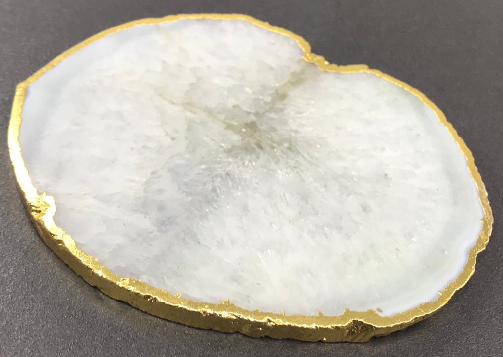 Agate coster white