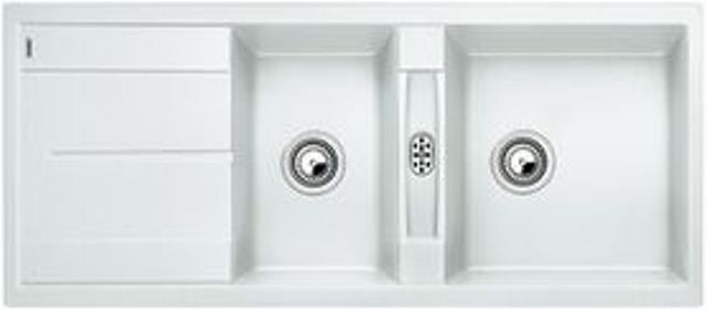 Hafele - BLANCO - METRA 8S - Double Bowl with Drain Board