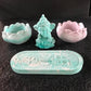 Diwali Gift Set – Bal Ganesh Idol, 2 Lotus Tealights & Incense Holder