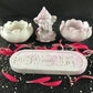 Diwali Gift Set – Bal Ganesh Idol, 2 Lotus Tealights & Incense Holder