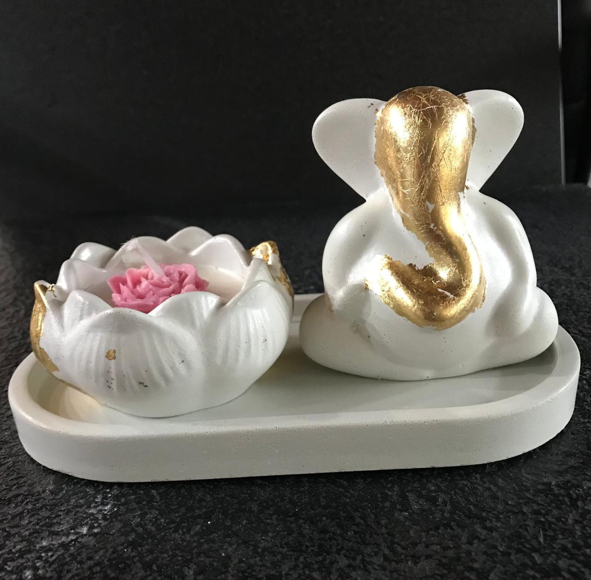 Handcrafted Ganesha Diwali Gift Set with Decorative Diya