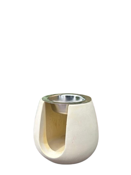 Handcrafted Concrete Aroma Diffuser with Metal Dish