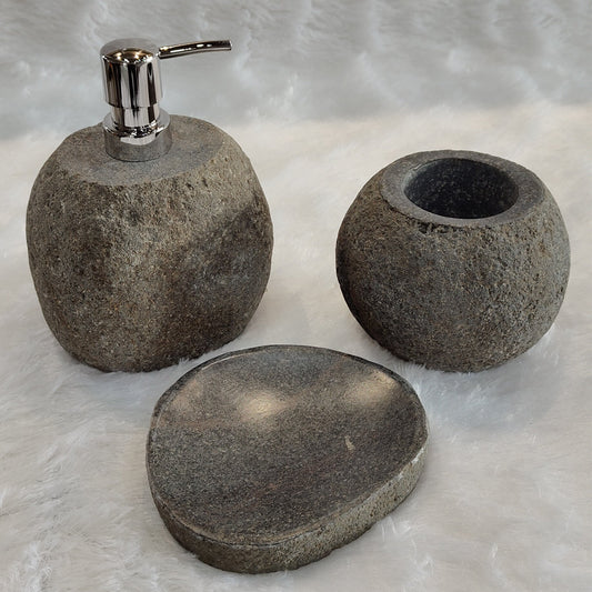 Bali Stone Bathroom Set