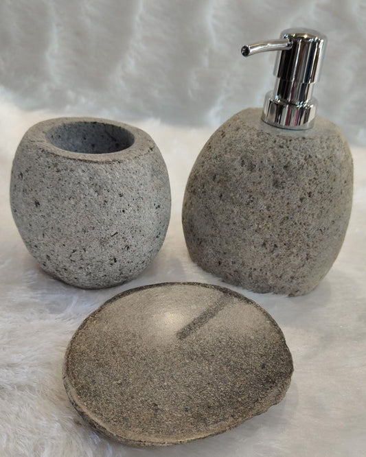 Bali Stone Bathroom Set