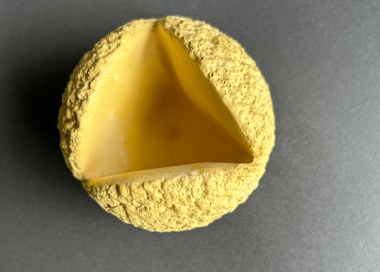Concrete Yellow Gold-colored Candle Holder